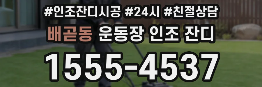 배곧동 운동장 인조 잔디