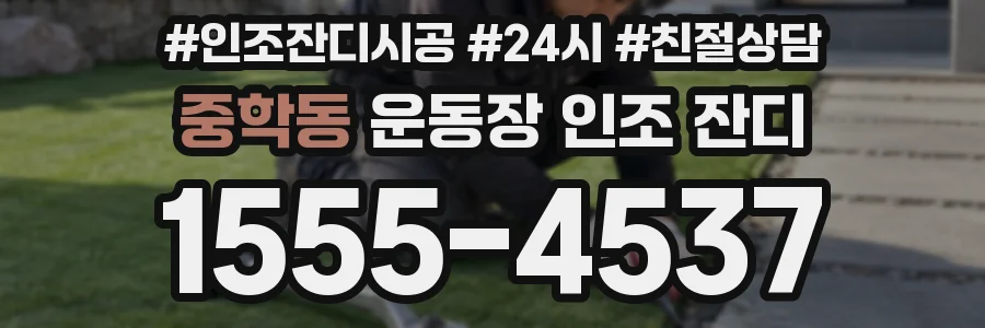중학동 운동장 인조 잔디