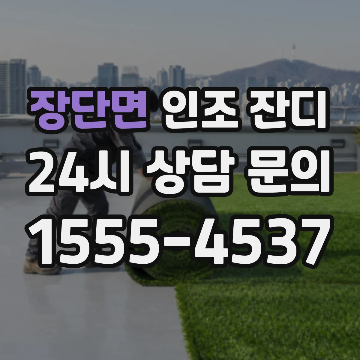 장단면 인조 잔디