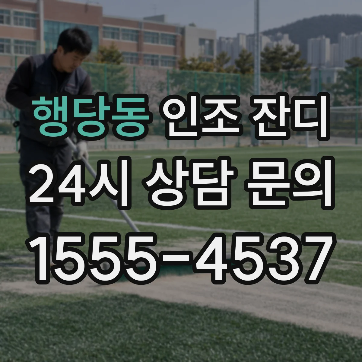 행당동 인조 잔디