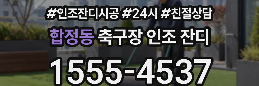 합정동 축구장 인조 잔디