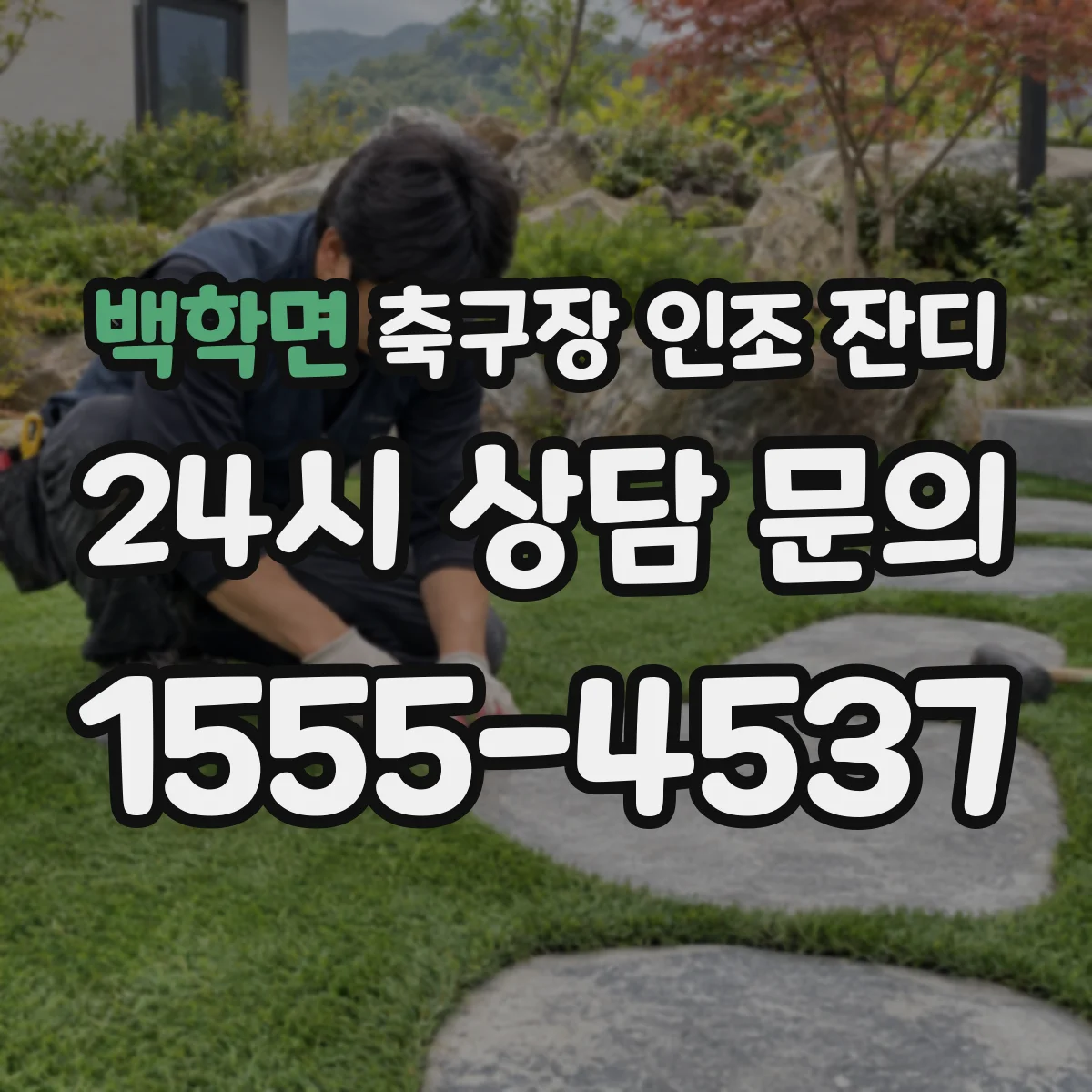 백학면 축구장 인조 잔디