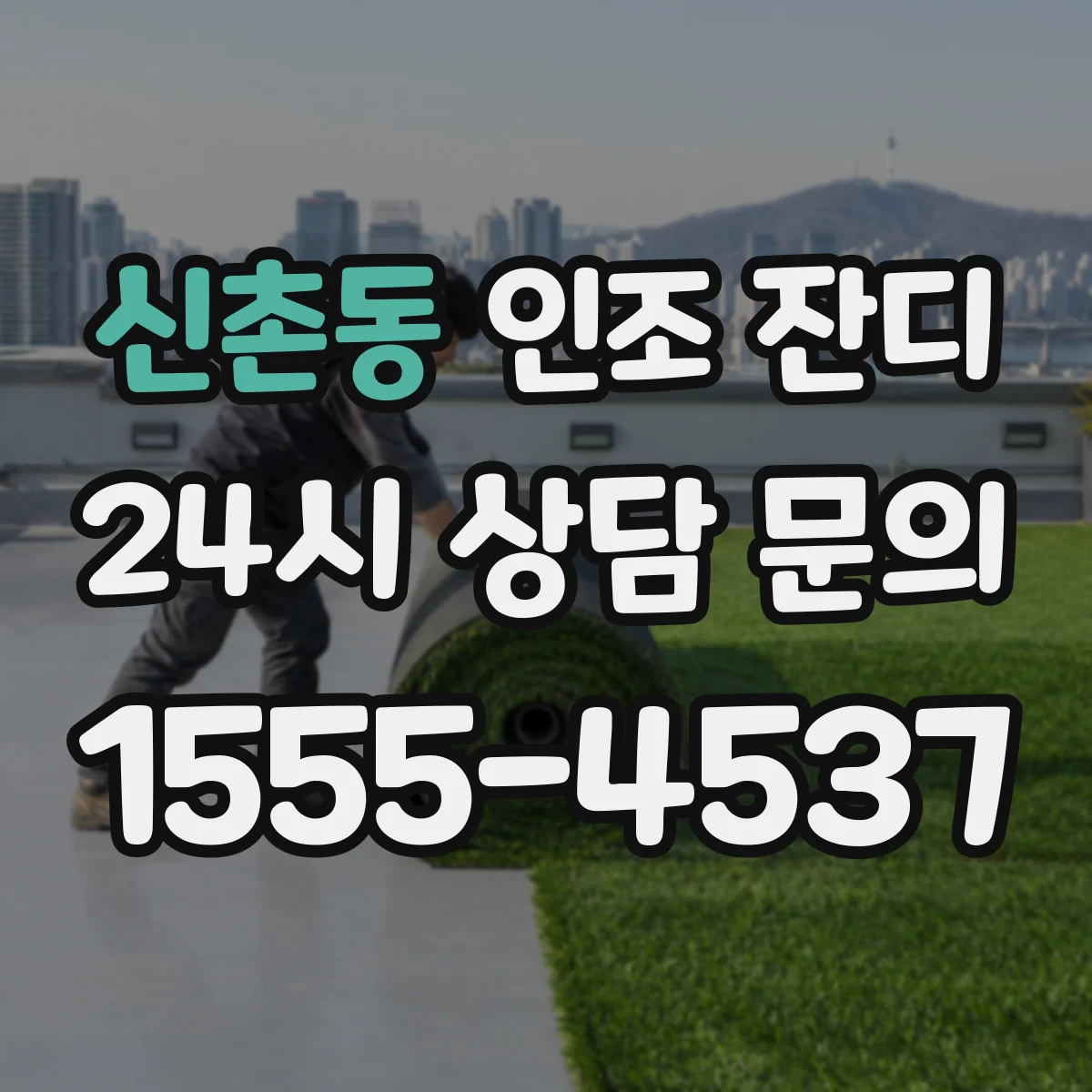 신촌동 인조 잔디