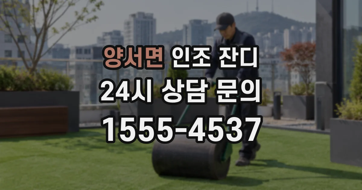 양서면 인조 잔디