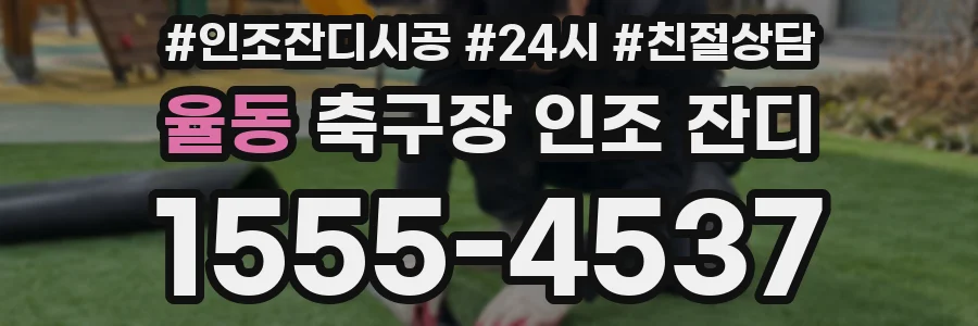 율동 축구장 인조 잔디