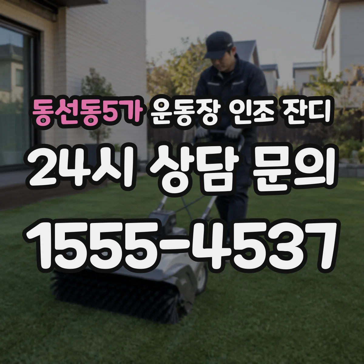 동선동5가 운동장 인조 잔디