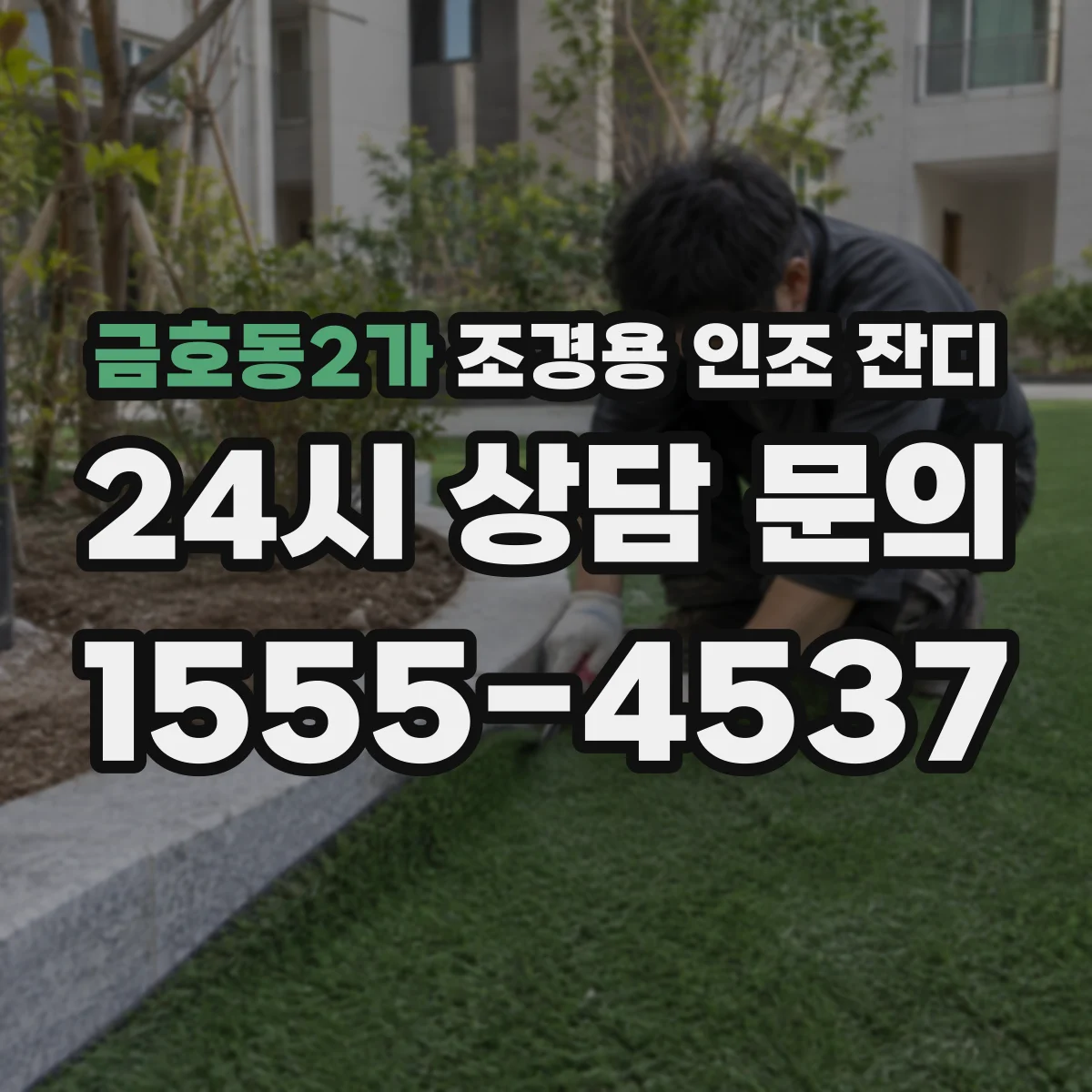 금호동2가 조경용 인조 잔디