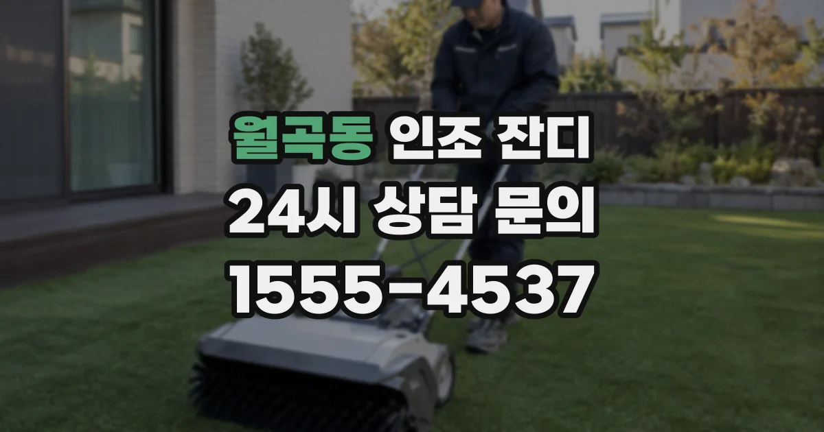 월곡동 인조 잔디