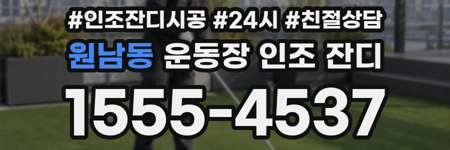 원남동 운동장 인조 잔디