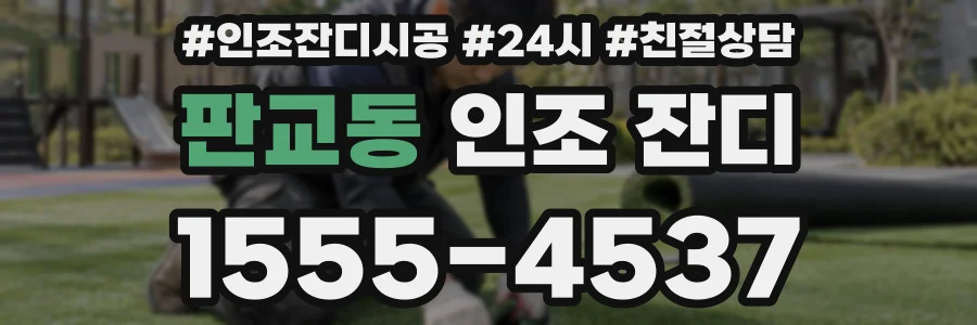판교동 인조 잔디