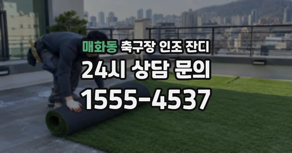 매화동 축구장 인조 잔디