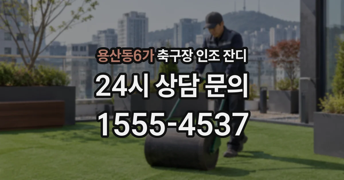 용산동6가 축구장 인조 잔디