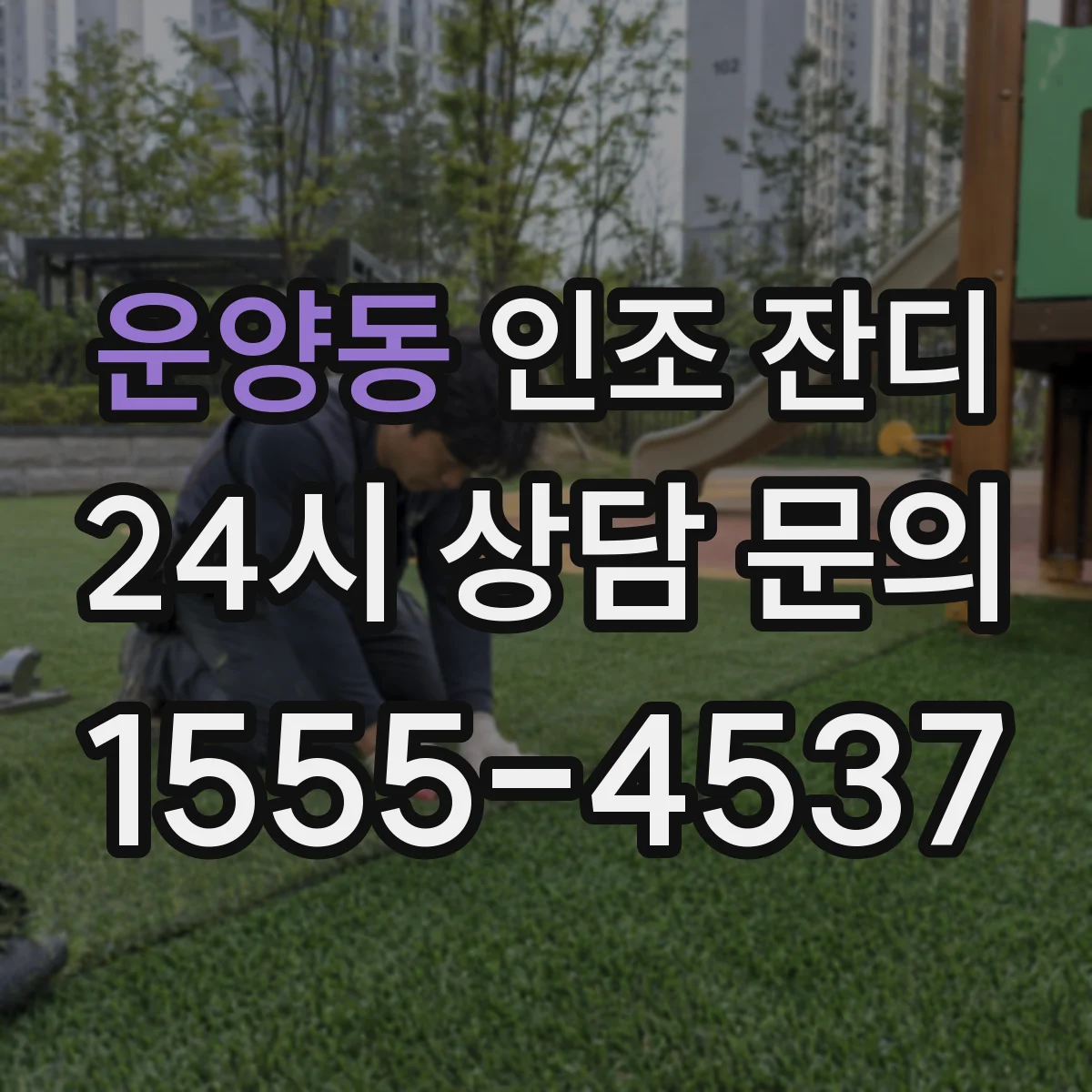 운양동 인조 잔디