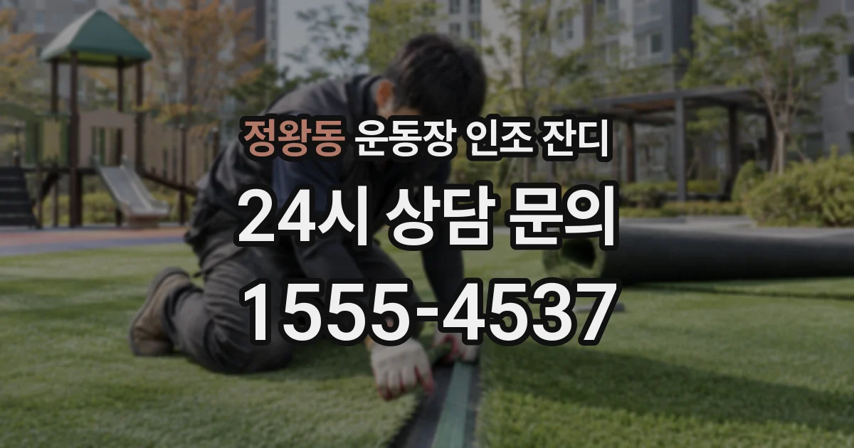 정왕동 운동장 인조 잔디
