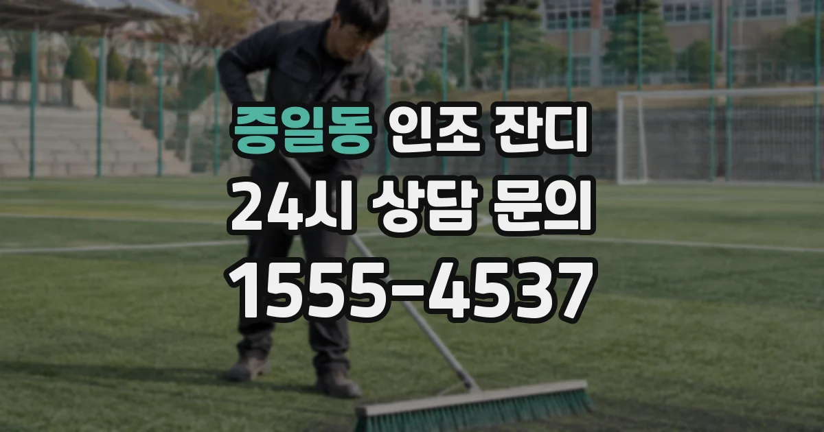 증일동 인조 잔디