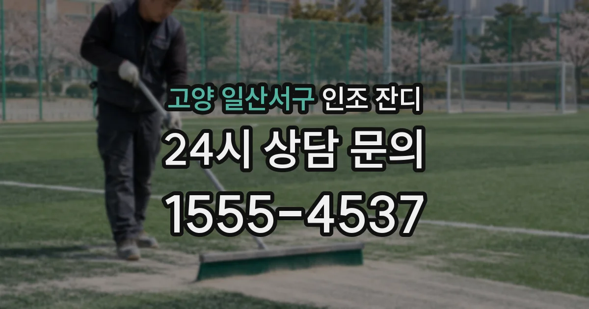 고양 일산서구 인조 잔디