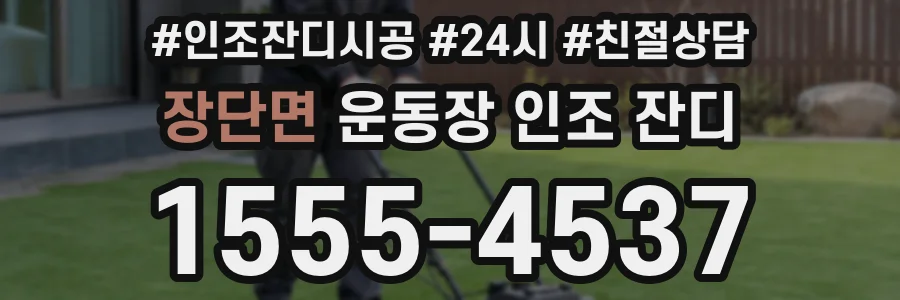 장단면 운동장 인조 잔디