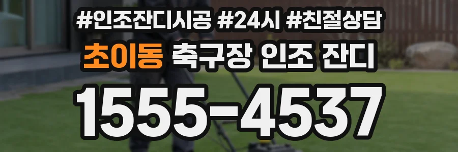 초이동 축구장 인조 잔디