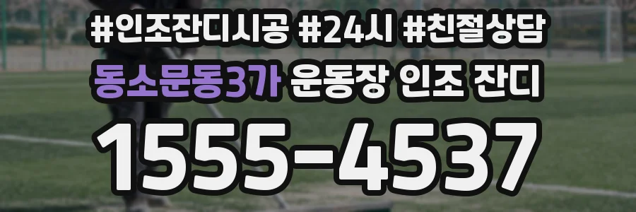 동소문동3가 운동장 인조 잔디