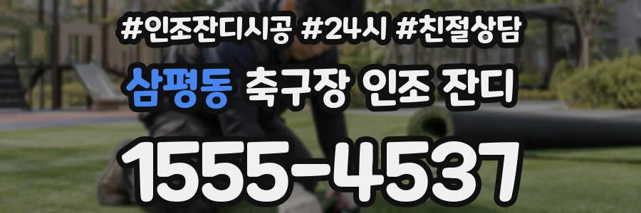 삼평동 축구장 인조 잔디