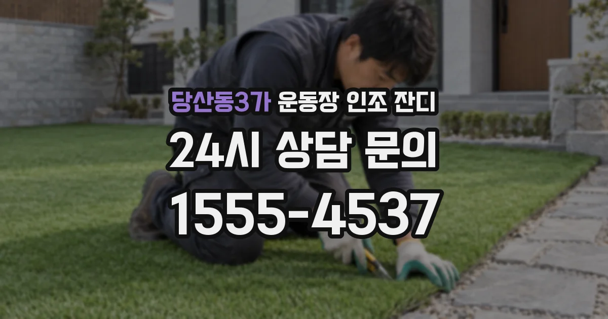 당산동3가 운동장 인조 잔디