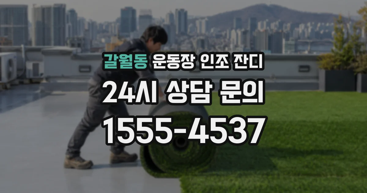 갈월동 운동장 인조 잔디