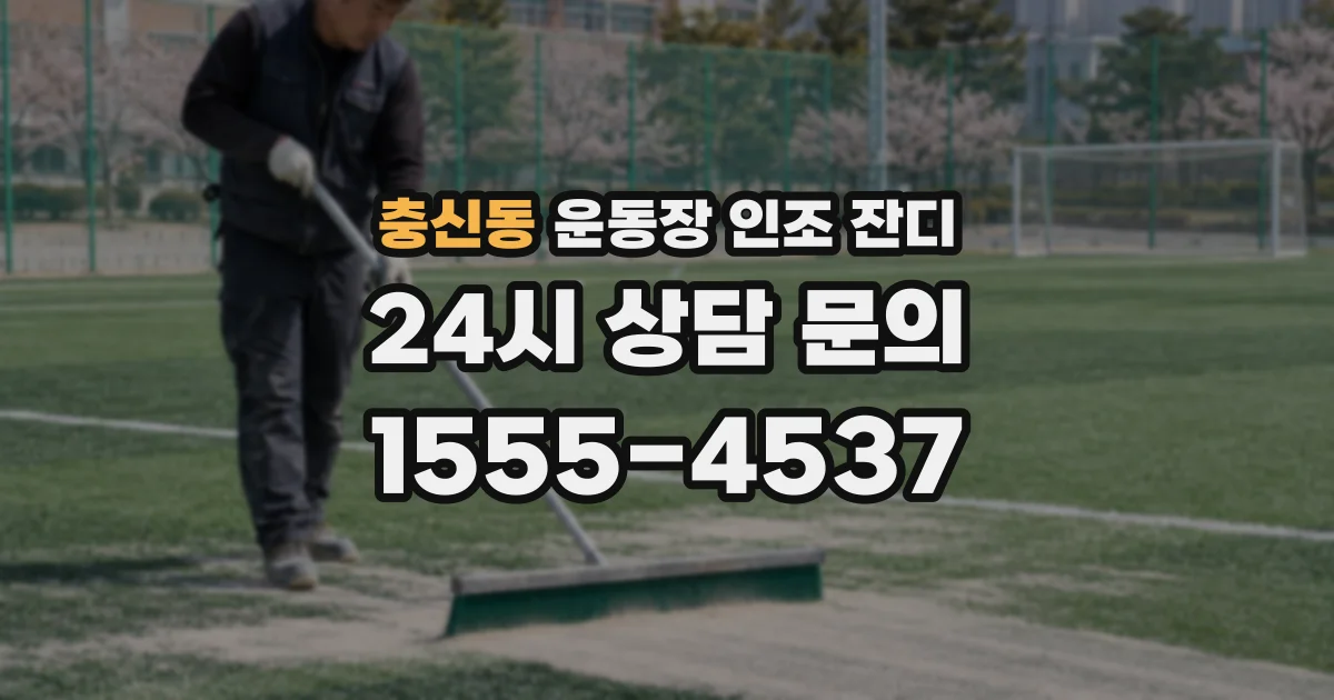 충신동 운동장 인조 잔디
