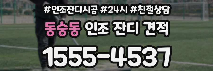 동숭동 인조 잔디 견적