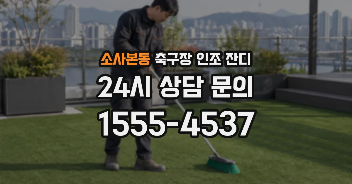 소사본동 축구장 인조 잔디