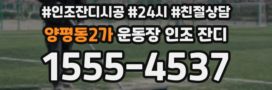 양평동2가 운동장 인조 잔디