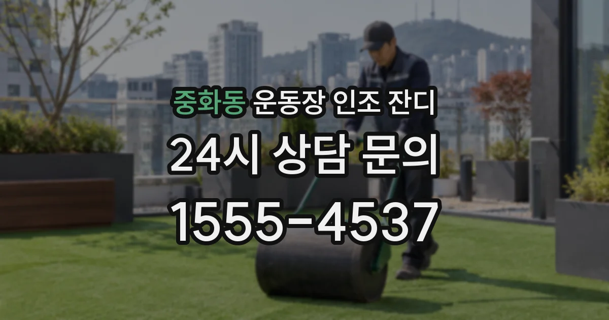 중화동 운동장 인조 잔디