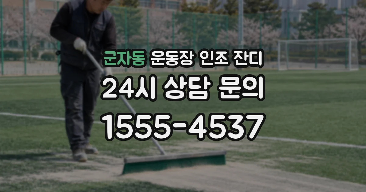 군자동 운동장 인조 잔디
