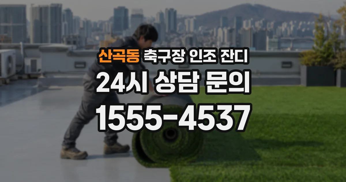 산곡동 축구장 인조 잔디