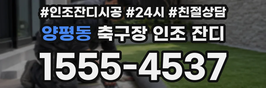 양평동 축구장 인조 잔디