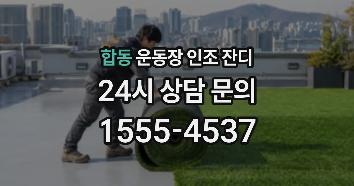 합동 운동장 인조 잔디