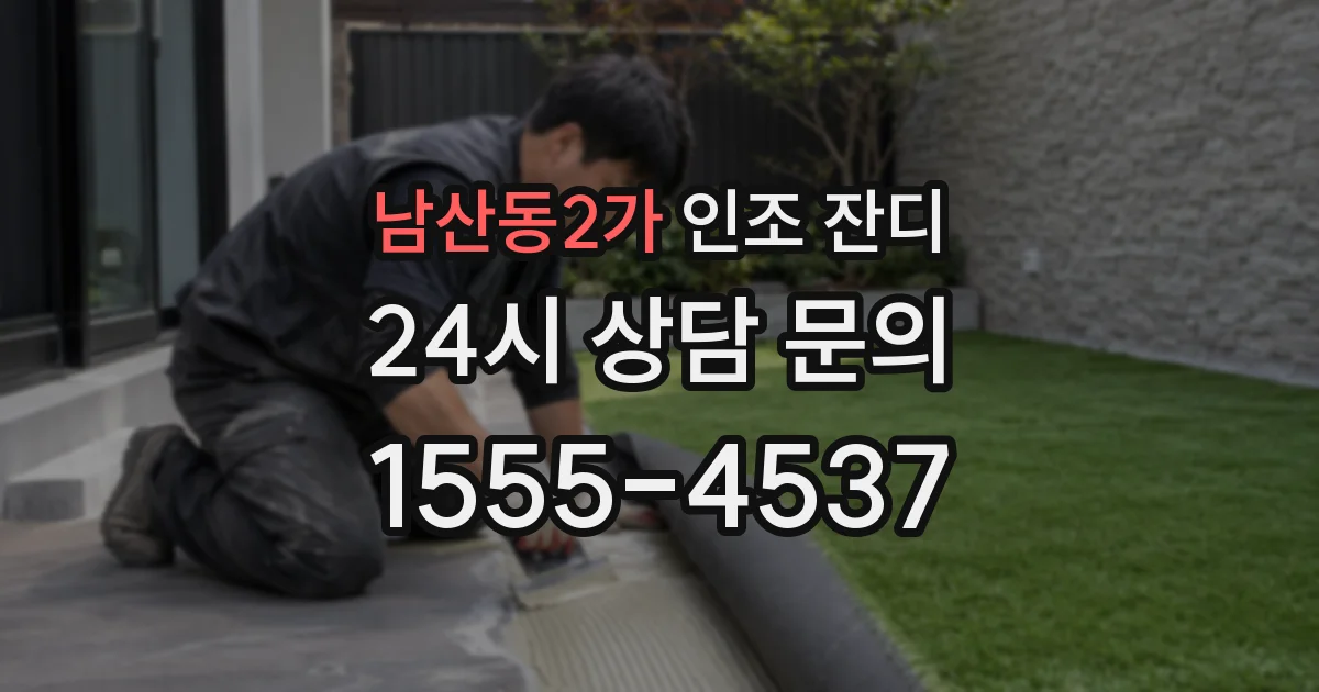 남산동2가 인조 잔디