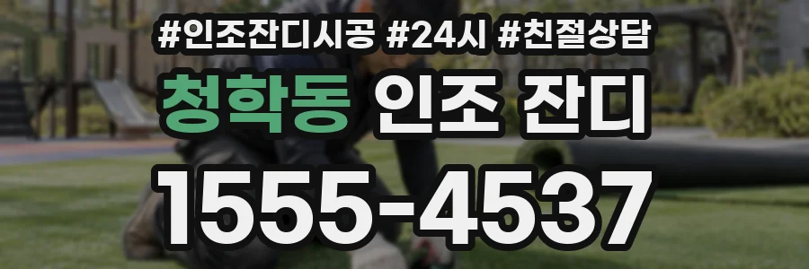 청학동 인조 잔디