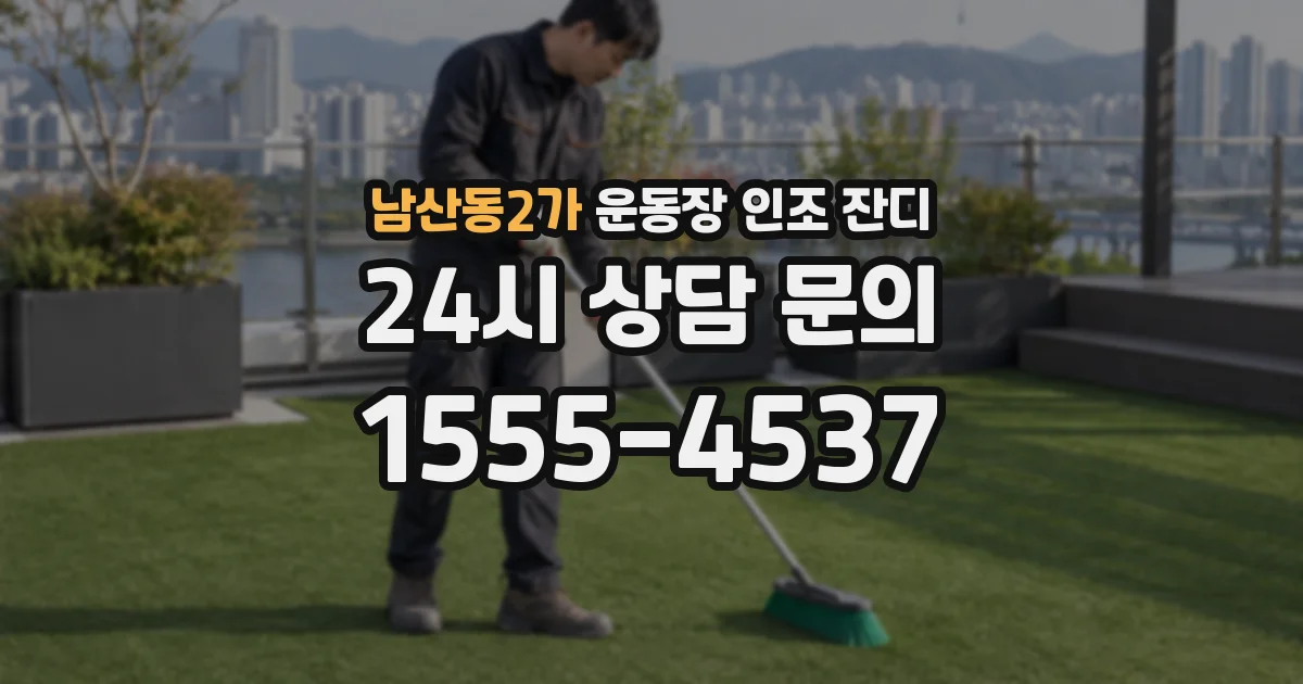남산동2가 운동장 인조 잔디
