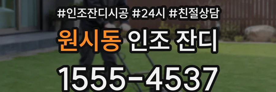원시동 인조 잔디