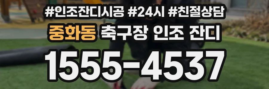 중화동 축구장 인조 잔디