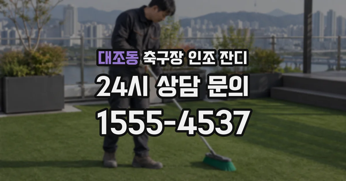 대조동 축구장 인조 잔디