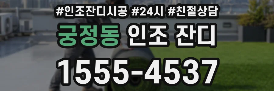궁정동 인조 잔디