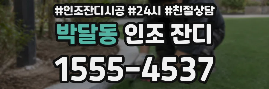 박달동 인조 잔디