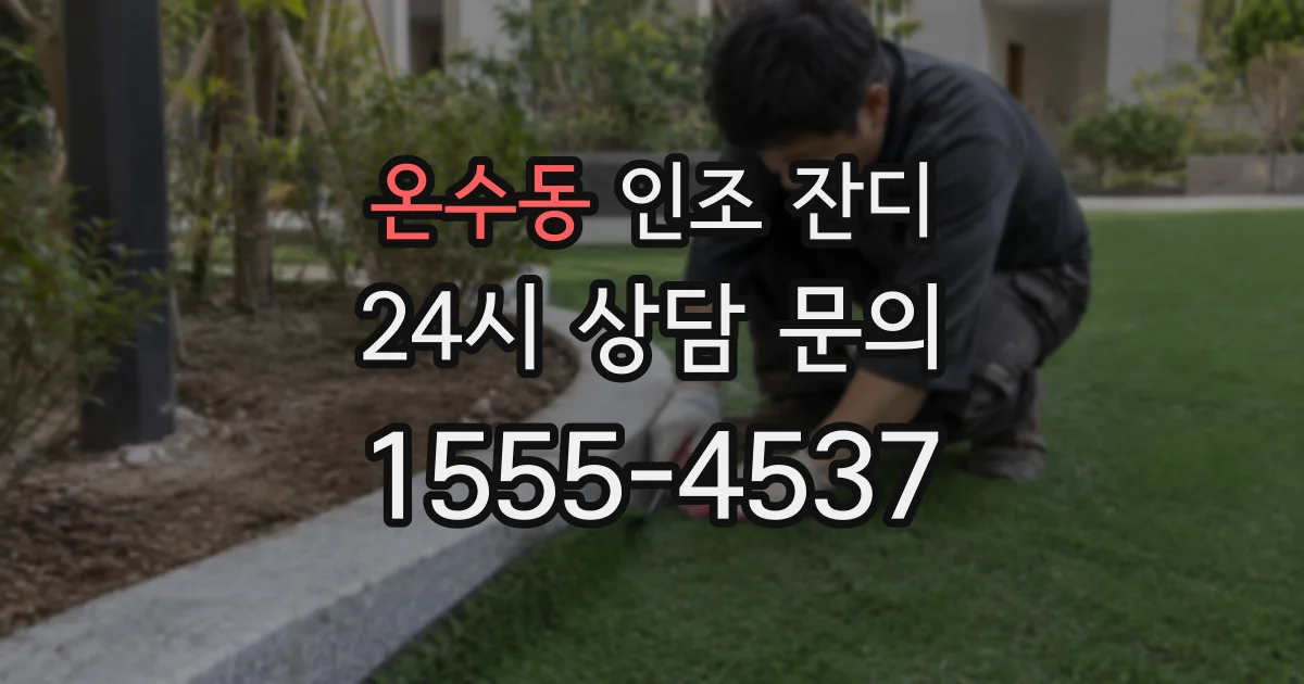 온수동 인조 잔디