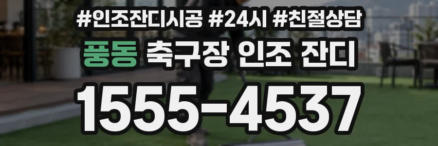 풍동 축구장 인조 잔디
