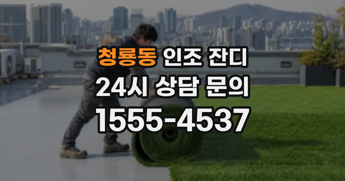 청룡동 인조 잔디