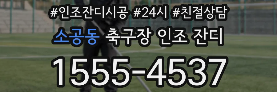 소공동 축구장 인조 잔디