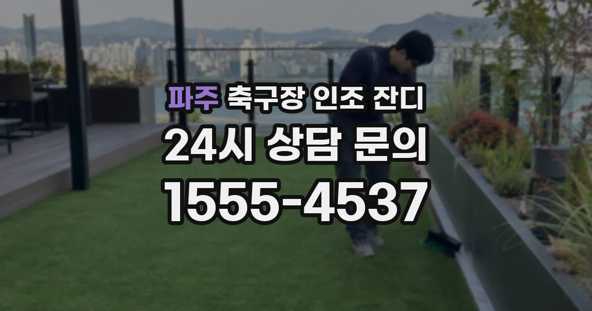 파주 축구장 인조 잔디