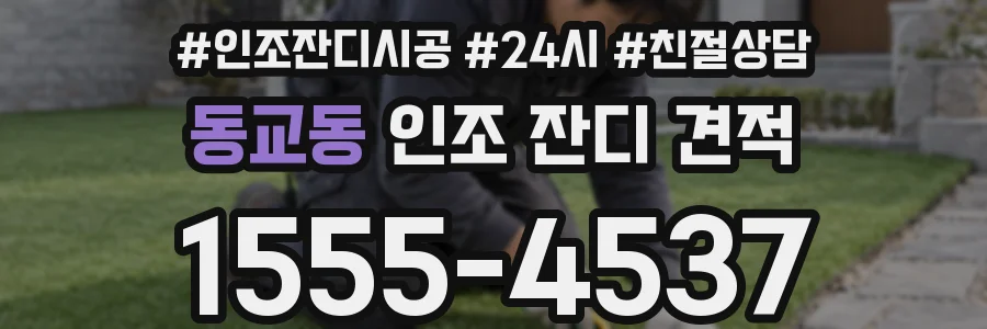 동교동 인조 잔디 견적