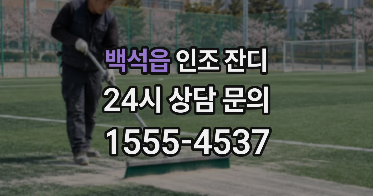 백석읍 인조 잔디